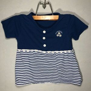 Girl Tribe Sunny Daisies Blue w/ Stripes M (7/8)